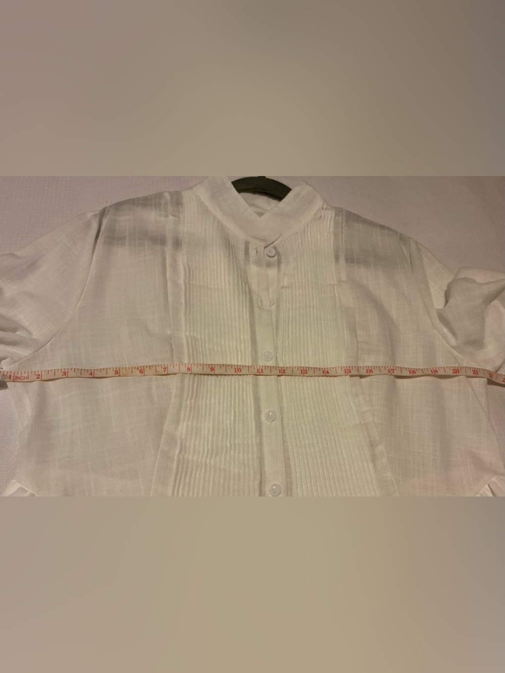 White Button Front Maxi Shirt Dress Pockets Tag L Fits XL PTP 22" Boutique NEW - Picture 7 of 7